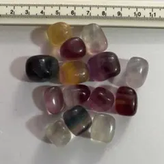 宝石質★高波動 天然石 キャンディカラー フローライト ダイヤモンド 置物 パーティカラーフローライト(宝石名パーティカラード・フルオライト