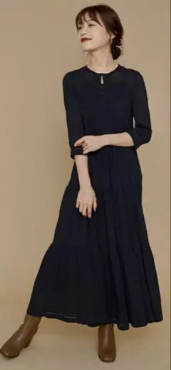 かじまり 梶真理子L’Or ロルブラウン ノースリーブ Vネック ロングドレス 2025年最新】かじまり ワンピースの人気アイテム - メルカリ
