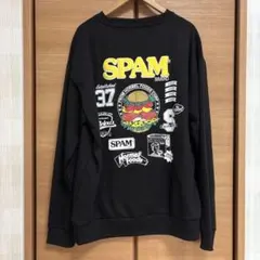 19ブラック スパム SPAMロゴ グラフィック トレーナー