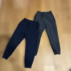 UNIQLO KIDS ロングパンツ 2枚セット（ネイビー・濃いグレー）