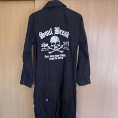 Soul Break スカルプリント　オーバーオール　つなぎ