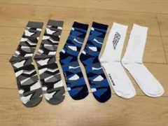 DIESEL 幾何学模様 ソックス 3足セット 25~27cmのサムネイル