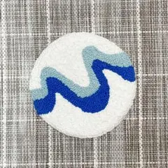 ハンドメイド アクセサリートレー ミニラグ 小物置き パンチニードル