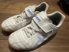 asics サッカーフットサルシューズ ホワイト/ブルー　21.0