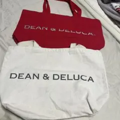 DEAN &DELUCAチャリティー 大トートバッグ赤/大トートバッグ白のサムネイル