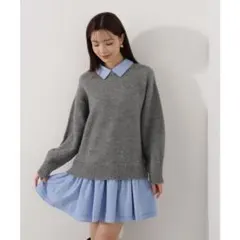 プロポーションボディドレッシング　ニットドッキングワンピース