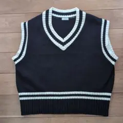 LOWRYS FARM ニットベスト ネイビー