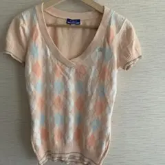 BURBERRY アーガイル柄 ニットセーター 38サイズ