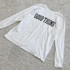 【c9931】プラージュ Tシャツ　カットソー　ホワイト　長袖　ロゴのサムネイル