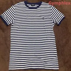 Gymphlex ネイビー/ホワイトストライプ Tシャツ Mのサムネイル