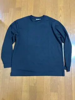 2枚セット エアリズムコットンクルーネックTシャツ ブラック XL
