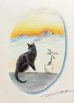 猫の絵　原画