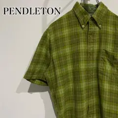 PENDLETON バージンウールシャツ 半袖 ヴィンテージ 60s 70s M