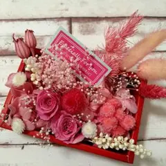 ハーバリウム花材セット　ローズ2輪入り