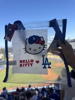 ドジャース クリアバッグ ポシェット スタジアム購入 新品 ハロー