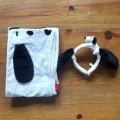 スヌーピー フード付きタオルとカチューシャ