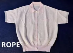 ROPE 半袖 襟ポロニットカーディガンのサムネイル