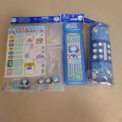 ドラえもん文具セット　名前シールえんぴつ消しゴムペンケース4点
