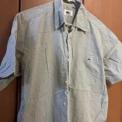 LACOSTE 半袖チェックシャツ