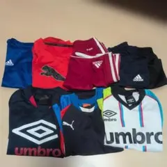 子供服男の子スポーツウェア まとめ売り 8点セットサッカー120.130