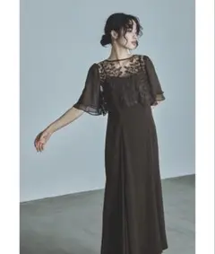 リーフ 刺繍 レース ブラウス ワンピースセット ドレス M DorryDoll