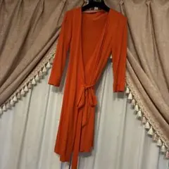 DIANE VON FURSTENBERG ラップワンピースオレンジのサムネイル