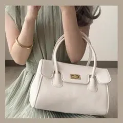 【新品】GRL 2way ハンド ショルダー バッグ 可愛い 鞄 グレージュ 夏