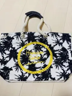 ハワイアン サーフ トートバッグ ビーチバッグ リゾート ヤシの木 キャンバス地