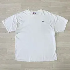 メキシコ製Championチャンピオン90sTシャツ古着ヴィンテージ刺繍ロゴL白