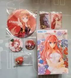 五等分の花嫁 中野五月 フィギュア 缶バッジ カード マスコット セット