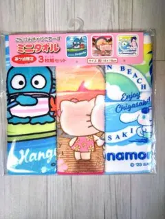 匿名配送【サンリオキャラクターズ】ミニタオル3枚セット 茅ヶ崎限定 レア