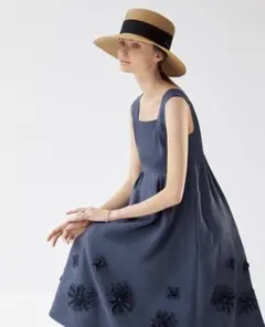 【美品】FOXEYフォクシードレス リネン