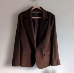 【新品タグ付】ブラウン テーラードジャケットヴィンテージ Mサイズ