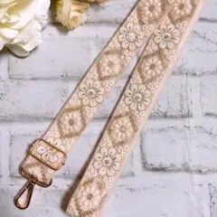 インド刺繍リボン　スマホショルダー　ショルダーベルト　バッグ　　NO3780