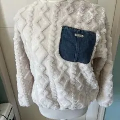 フリースジャケット 150cm ホワイト