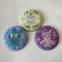 【即購入ok】サンリオ刺繍缶バッチ