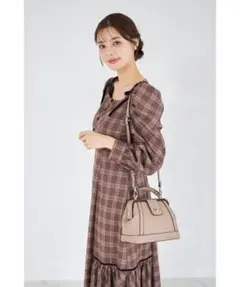 tocco closet☆２ＷＡＹショルダー付きフェイクレザーミニボストンバッグ