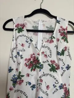 コムデギャルソン　花柄ノースリーブロングワンピース