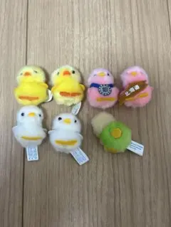 ひよこのおかげぬいぐるみマスコット7個セット