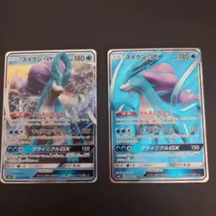 最終値下　ポケモンカード　スイクンGX　RR/SR　2枚セットのサムネイル