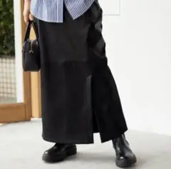 JOURNAL STANDARD relume フェイクレザースカート ブラック