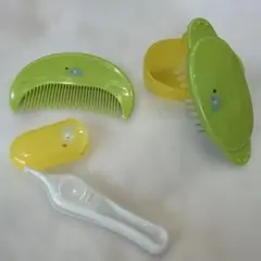 ベビー用ヘアケアセット 緑と黄色
