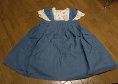 ◆プティマイン　110　ジャンスカドッキングフレアワンピース