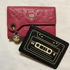 アナスイ×ディズニー・デイジー／パスケース付 フラグメントケース 財布 カード