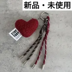 《新品・未使用》バッグチャーム じゃらじゃらキーホルダー ハートチャーム