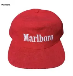 K*様 Marlboro コーデュロイ キャップ レッド 90s - メルカリ