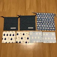 ハンドメイド　巾着　ランチクロス