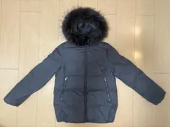 ダークグレー　ダウンジャケット