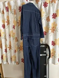 ディッキーズ 長袖 ストレッチ ウォバッシュ ツナギ D-696 インディゴ