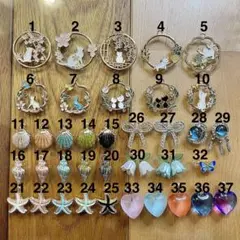 【40種類】ブレスレット用チャーム　バラ売り